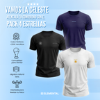 Pack 3 + Campera Gratis - Vamo Arriba La Celeste