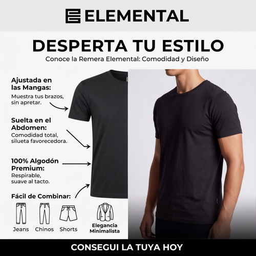 Pack Remeras Elemental
