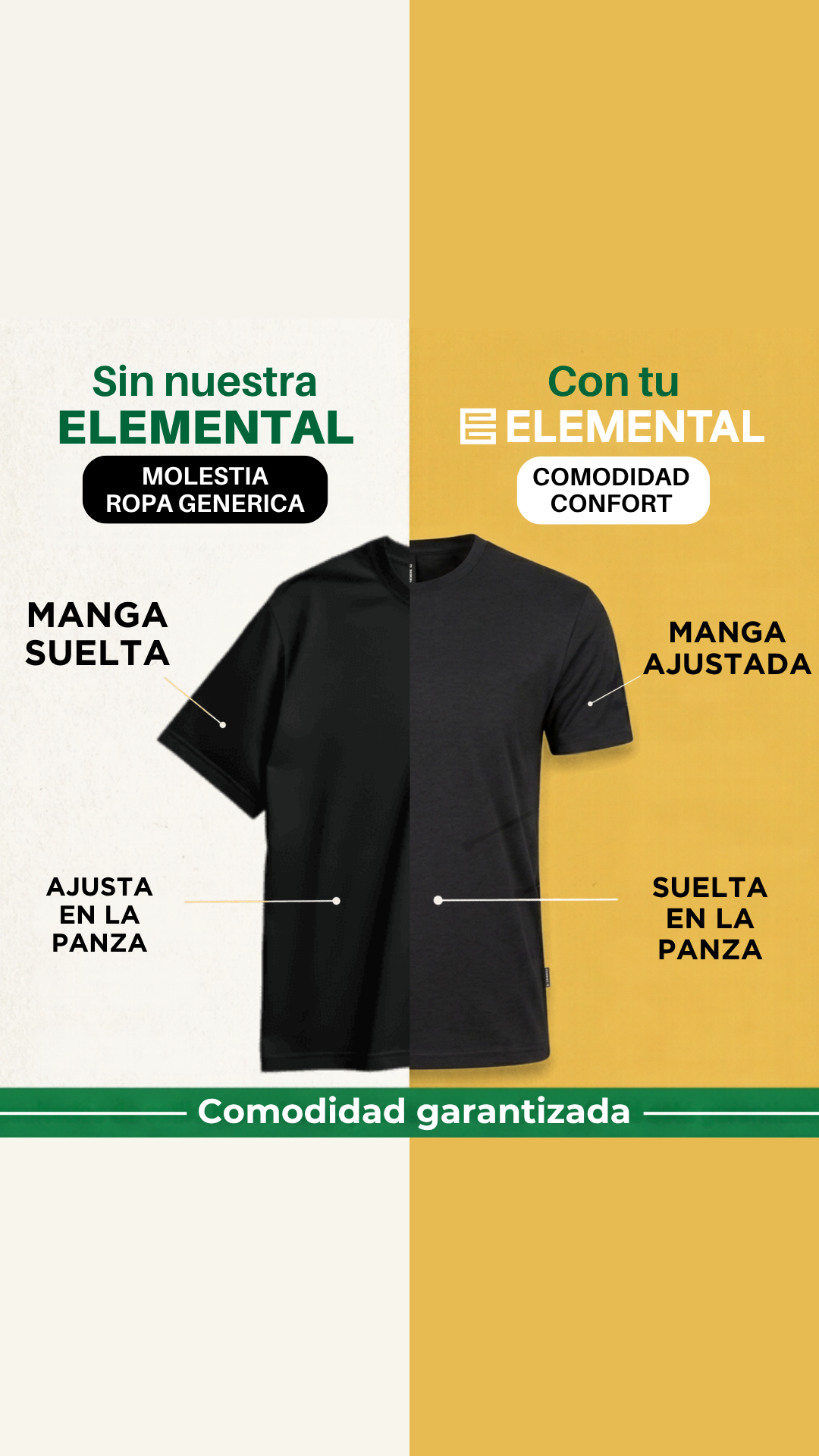 Pack Remeras Elemental
