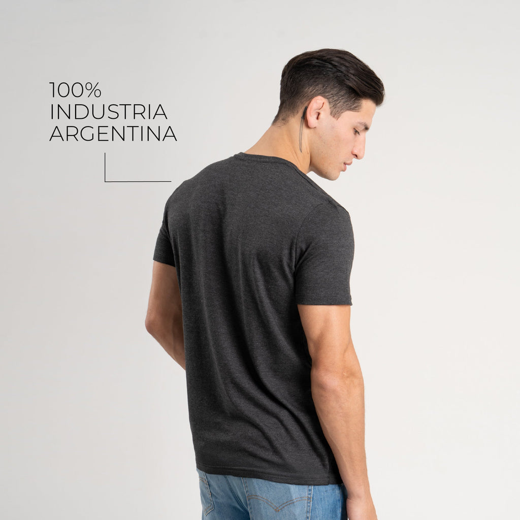 Remera Gris Elemental de Lujo - Molderia Exclusiva