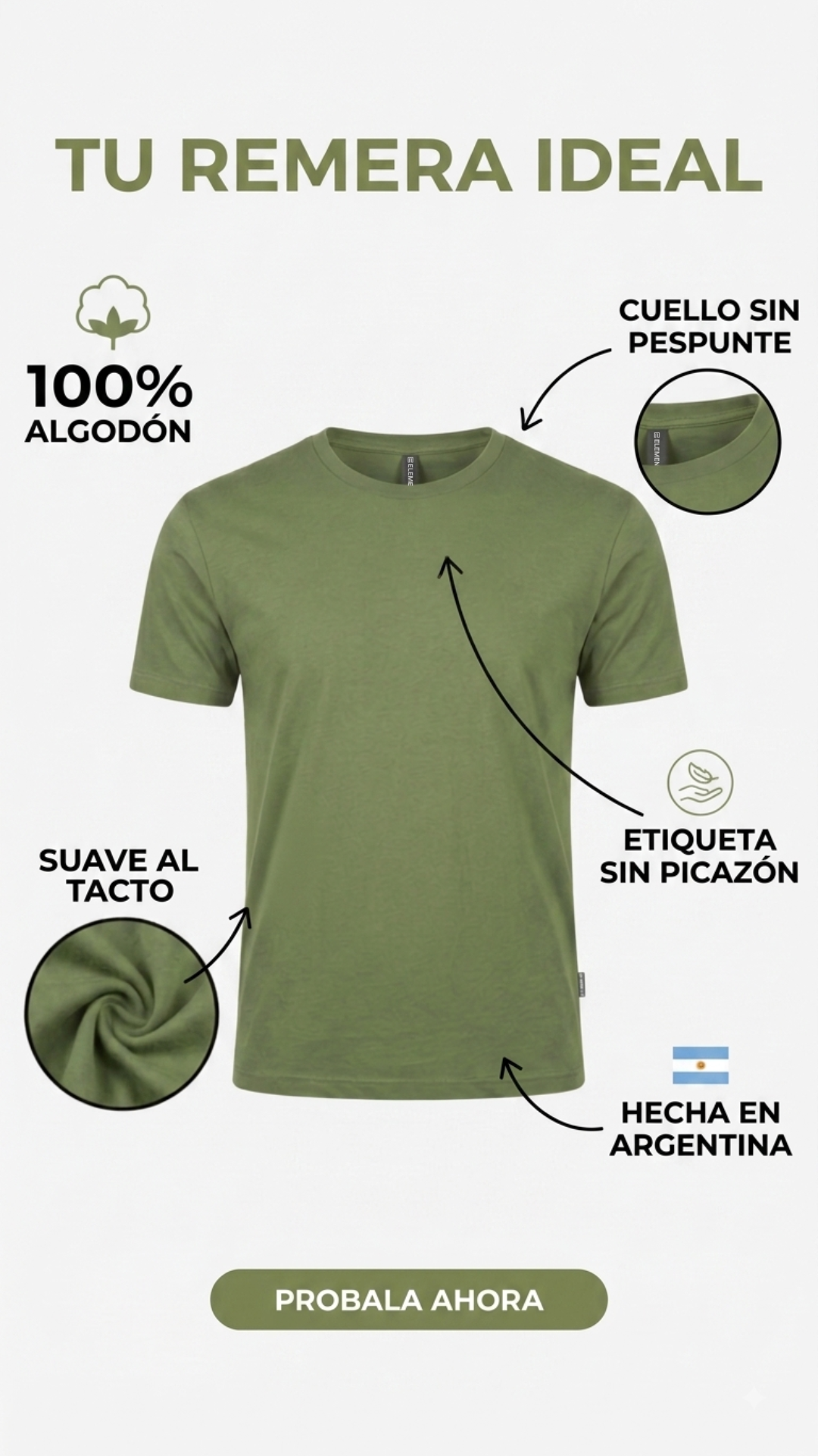 Pack Remeras Elemental