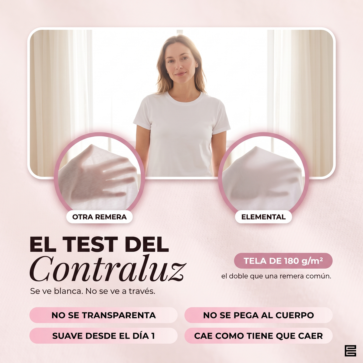 Packs de Remera Elemental Mujer